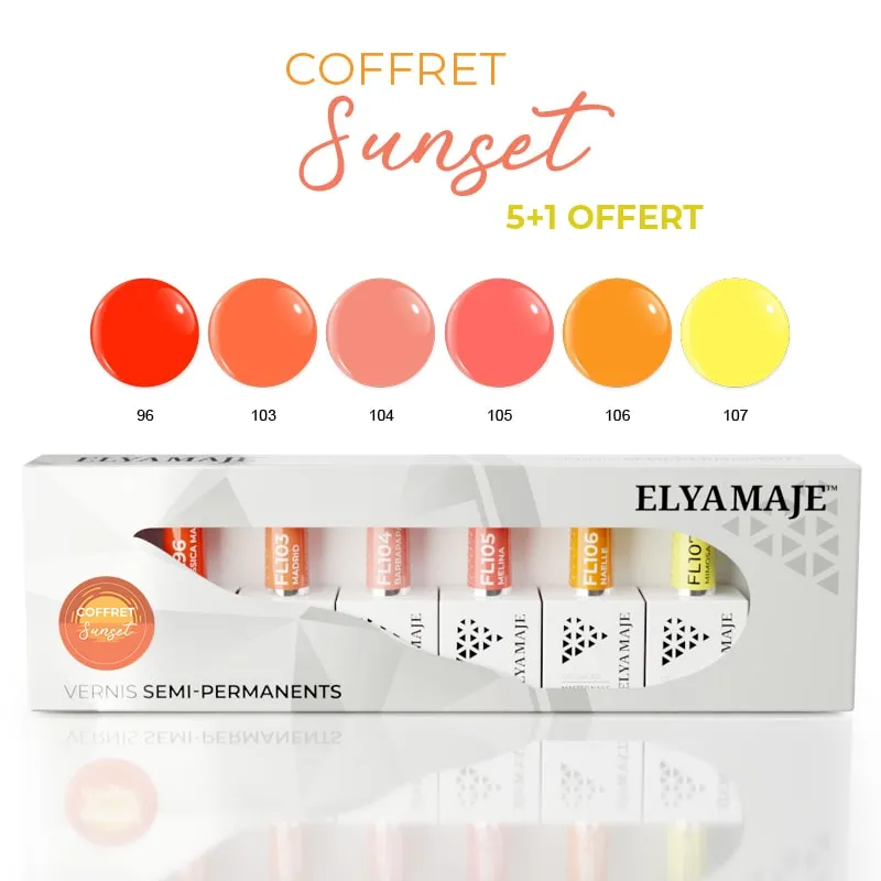 ElyaMaje Sunset coffret vernis semi-permanent édition limitée