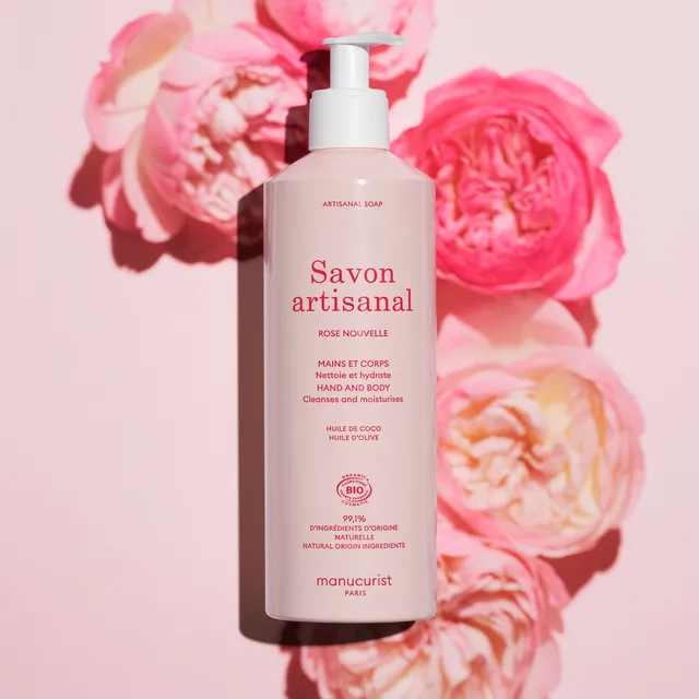 Manucurist Savon Artisanal Rose Nouvelle savon 500 ml bio