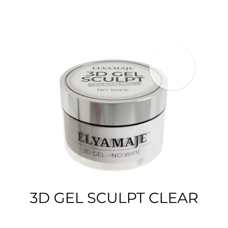 Elyamaje 3D Gel Sculpt n°1 gel nail art clear relief