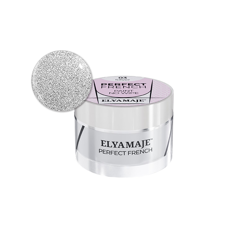 Elyamaje Perfect French 03 Silver gel paint argent 5g