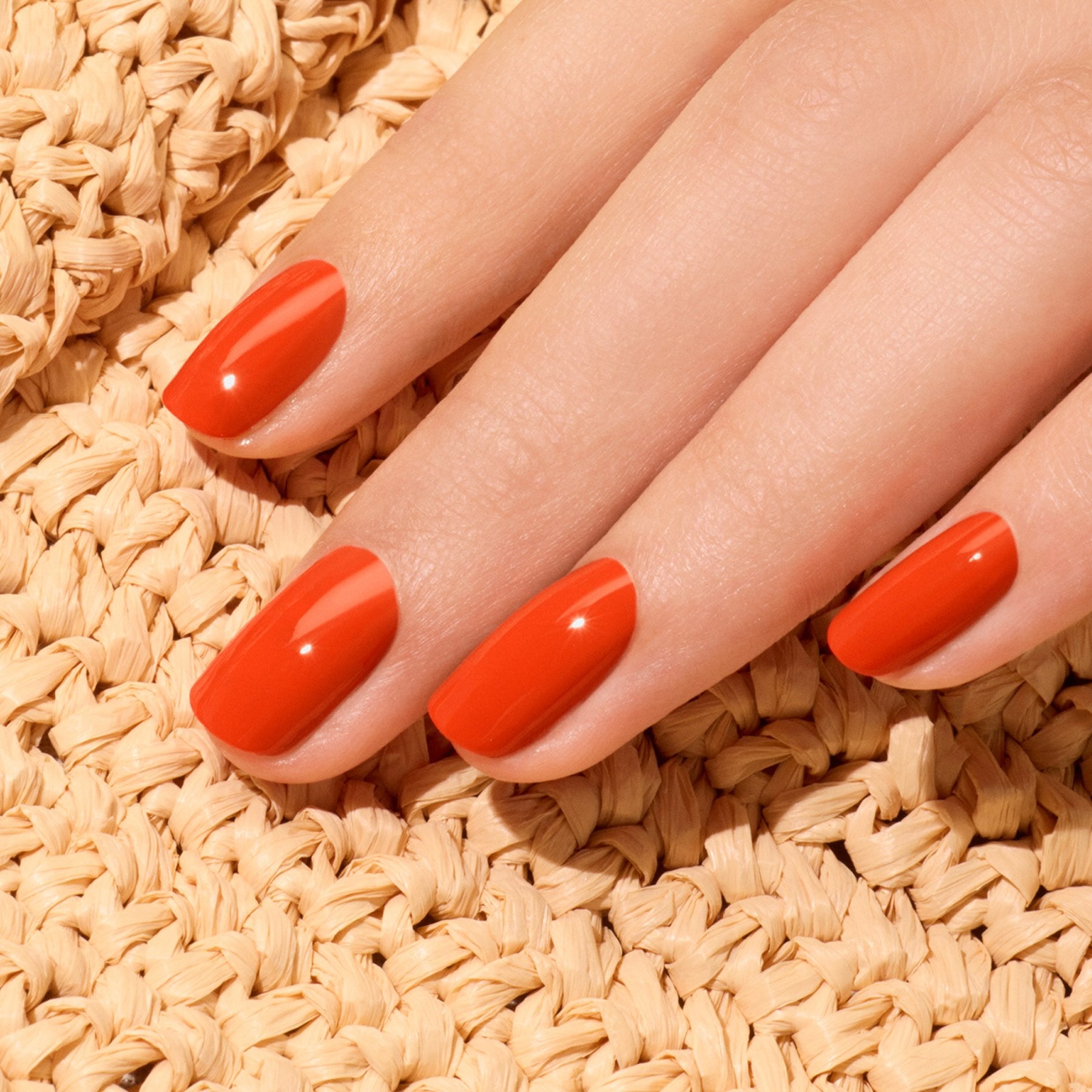 Manucurist Green Flash Coral Reef vernis semi-permanent rouge orangé