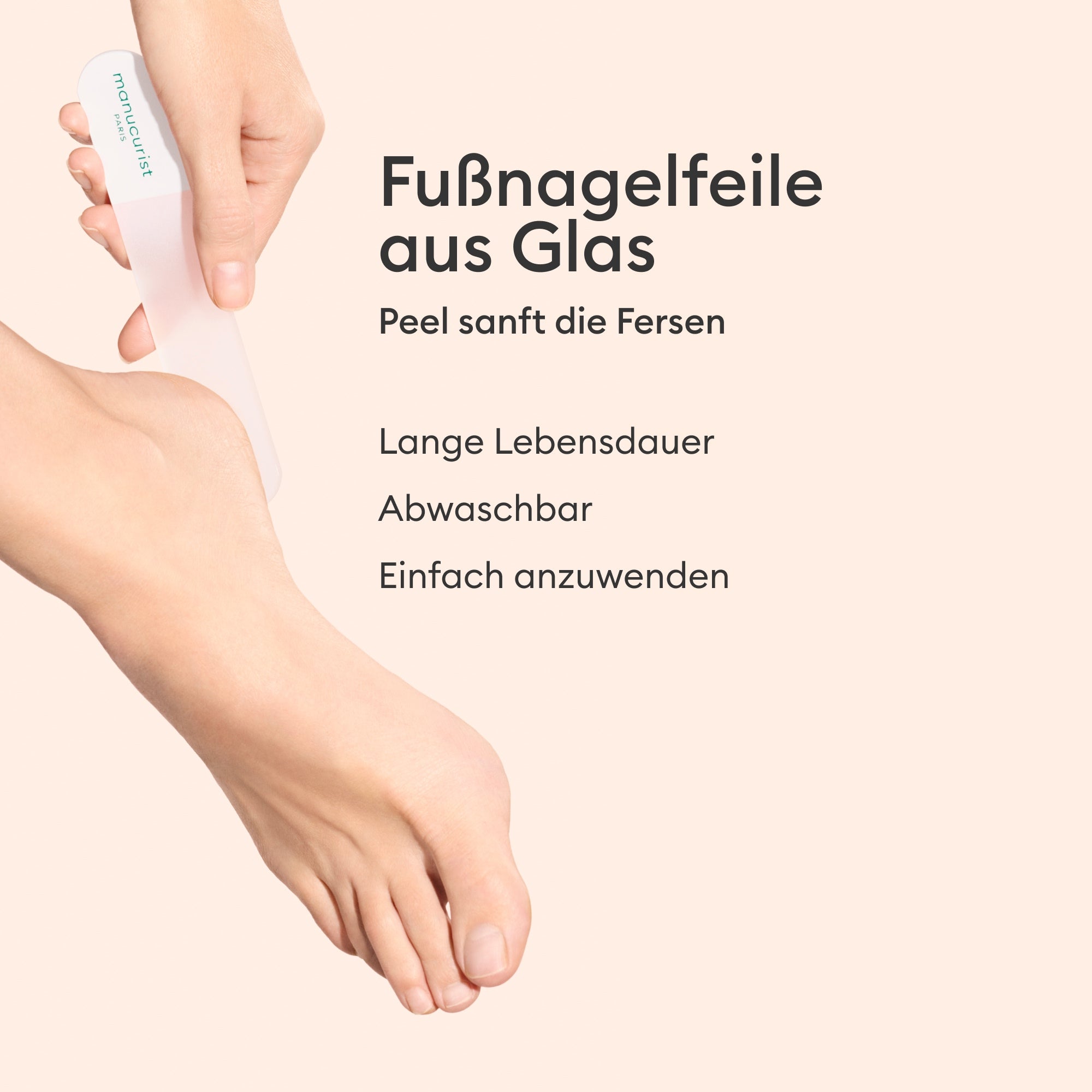Manucurist Lime Pieds en Verre lime pédicure réutilisable