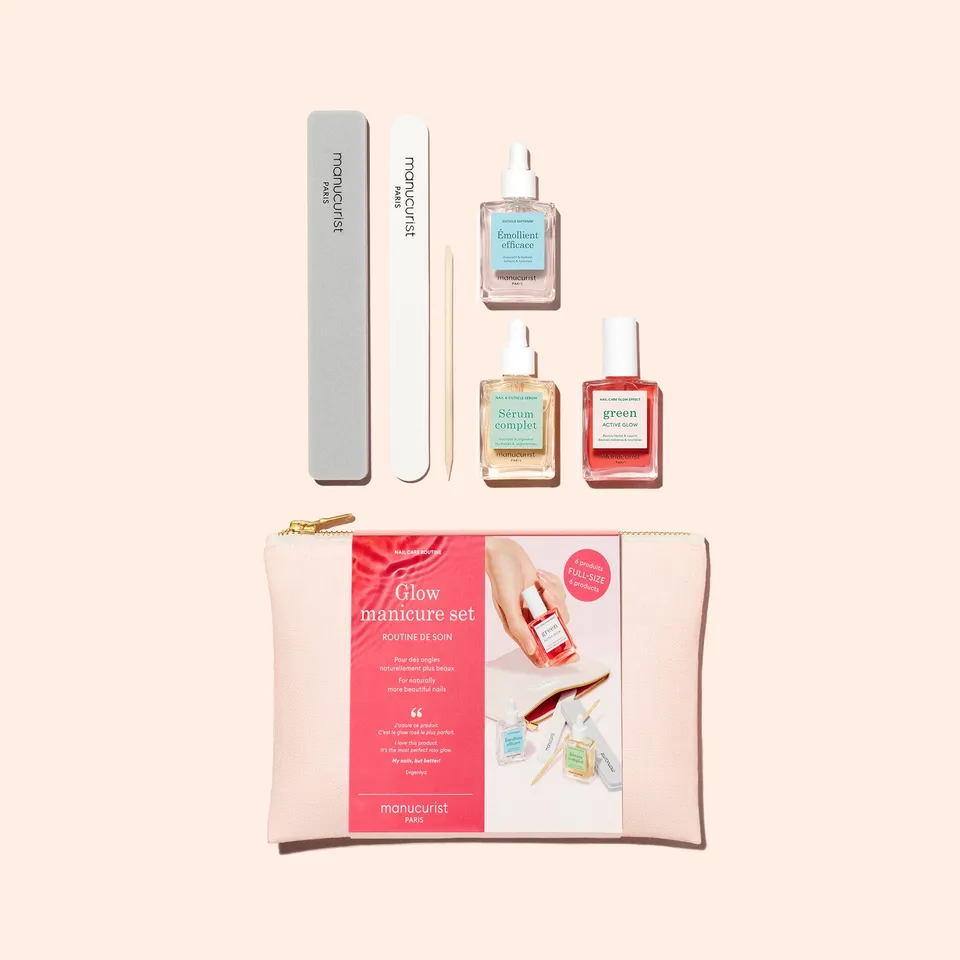 Manucurist Active Glow Raspberry set manucure glow rosé