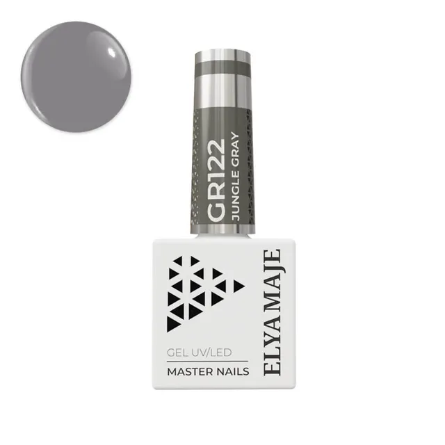 Elyamaje N°122 Jungle Gray vernis semi-permanent gris