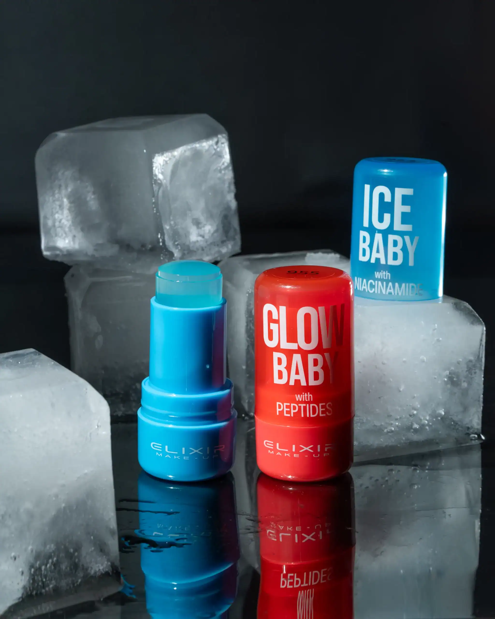 Élixir Cooling Water Duo Ice & Glow Baby sérum stick duo fraîcheur