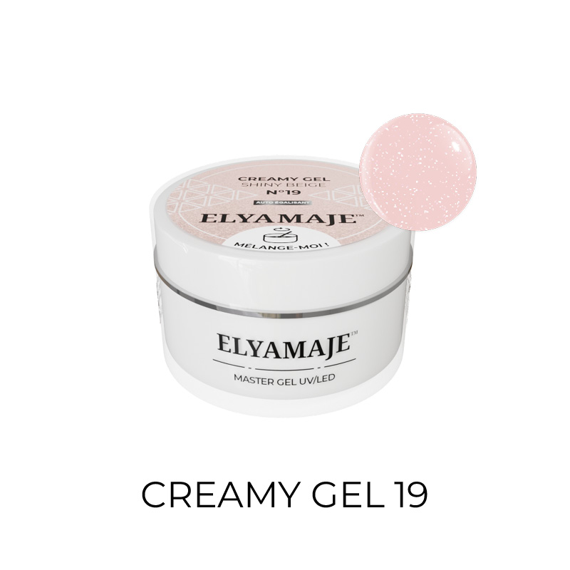 ElyaMaje Creamy Gel N°19 Shiny Beige gel construction