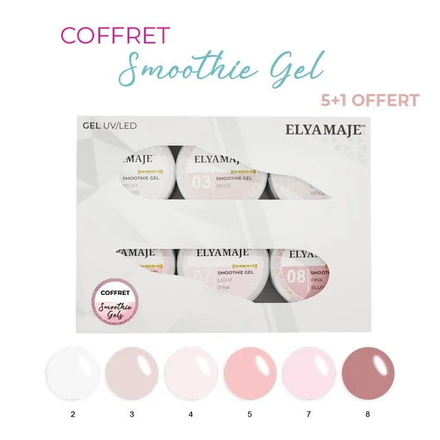 Elyamaje Smoothie Coffret 6 Gels UV 20ml Mémoire de Forme