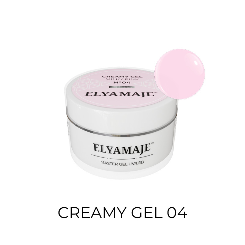 Elyamaje Creamy Gel Milky Pink N°4 gel construction nude