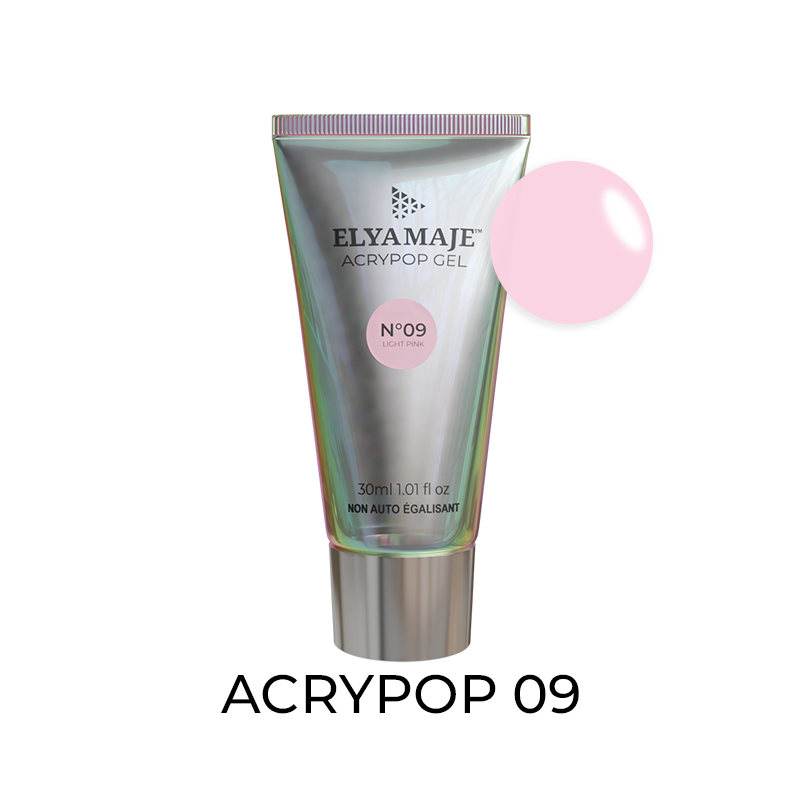 Elyamaje Acrypop Tube n°09 Light Pink gel UV flexible