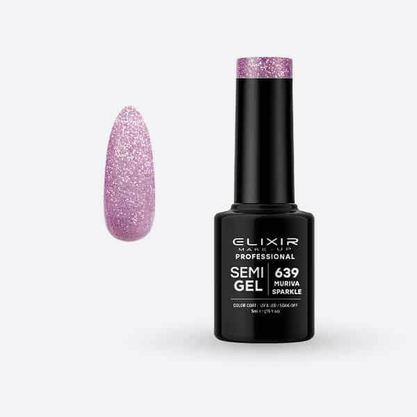 Élixir Semi Gel #639 vernis semi-permanent 5 ml Muriva Sparkel