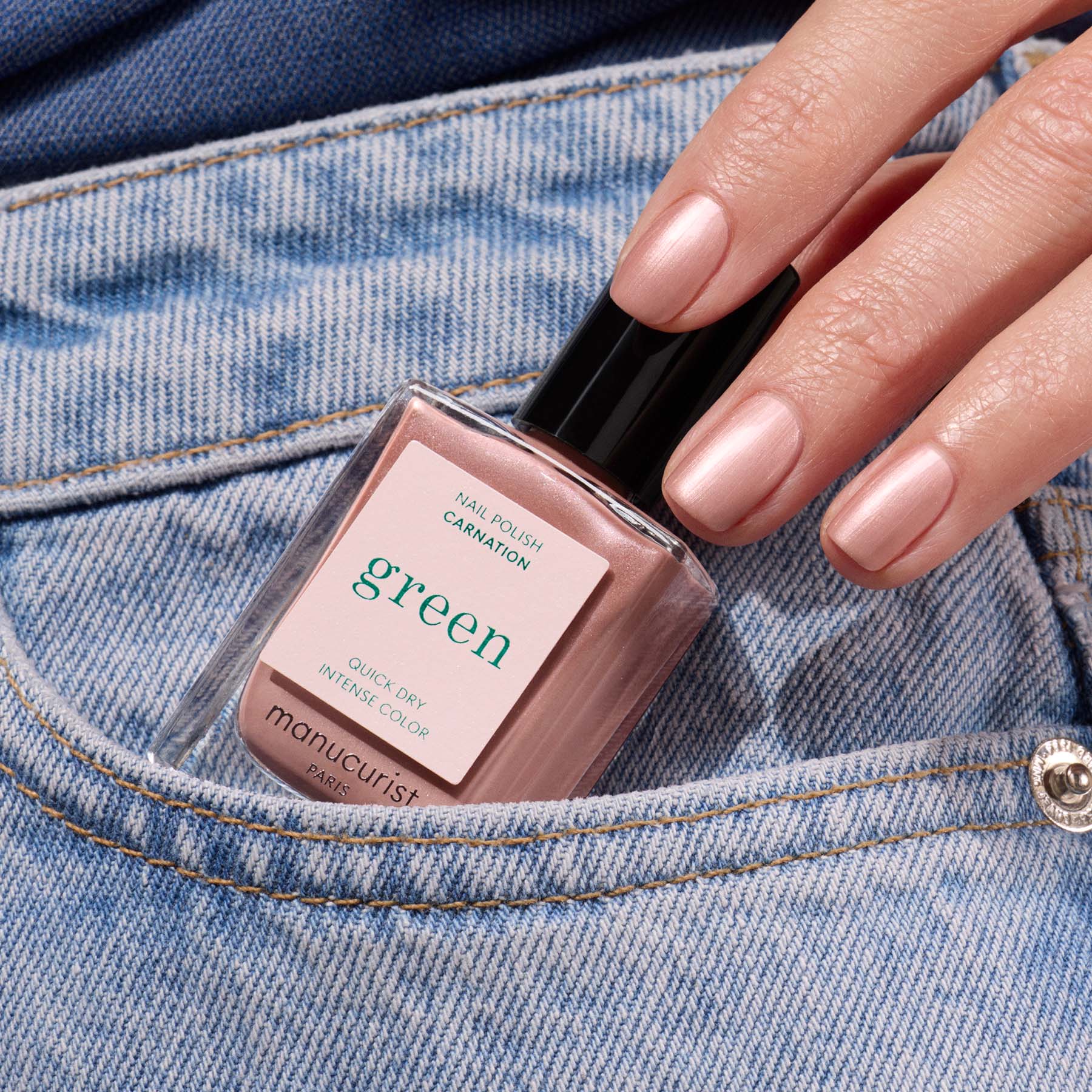 Manucurist Green Carnation vernis à ongles nacré