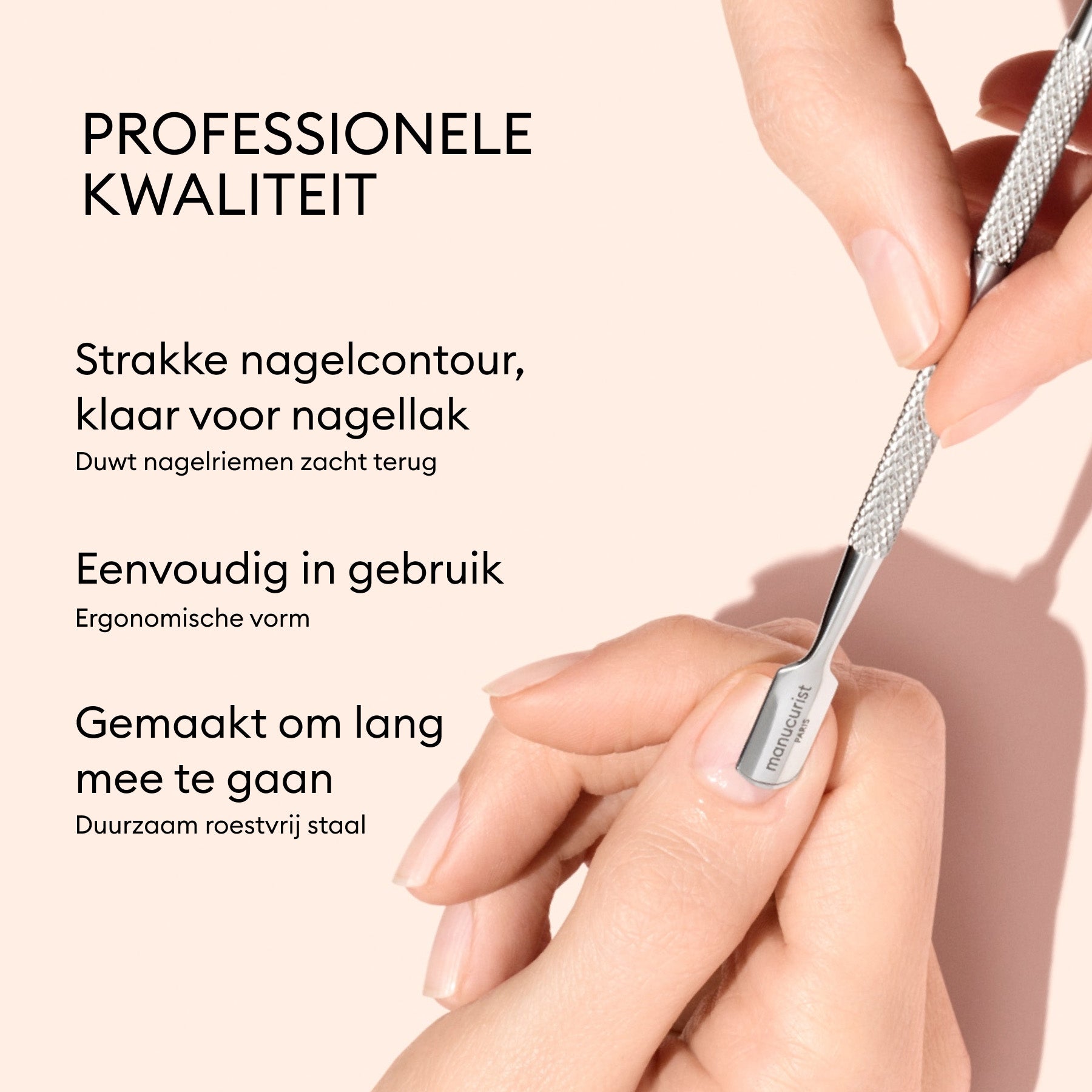 Manucurist Pousse-cuticules en acier outil inox