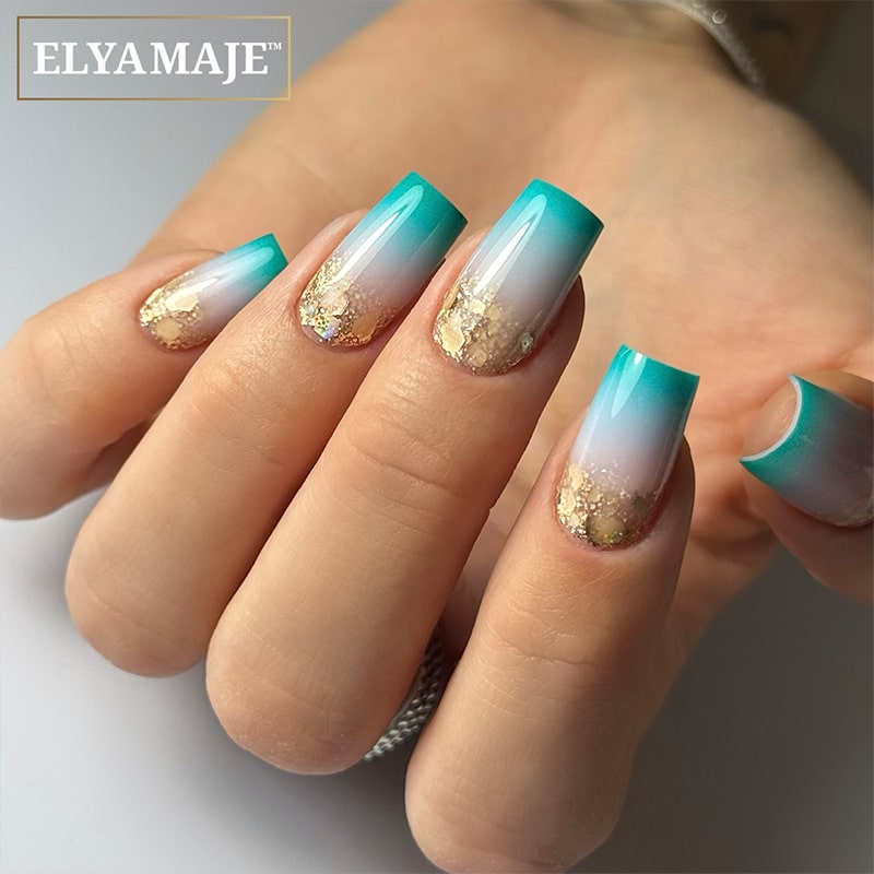 Elyamaje Crystal 17 paillettes ongles libres irisées