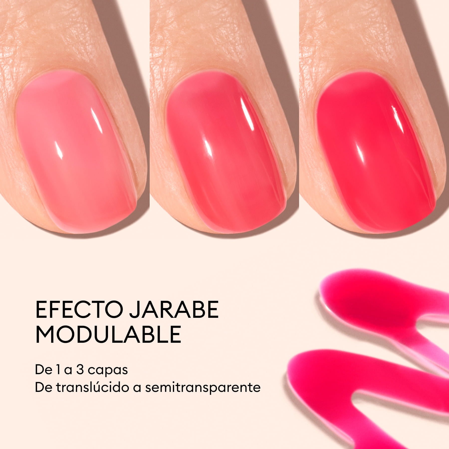 Manucurist Green Pomme d'Amour Jelly vernis rose translucide