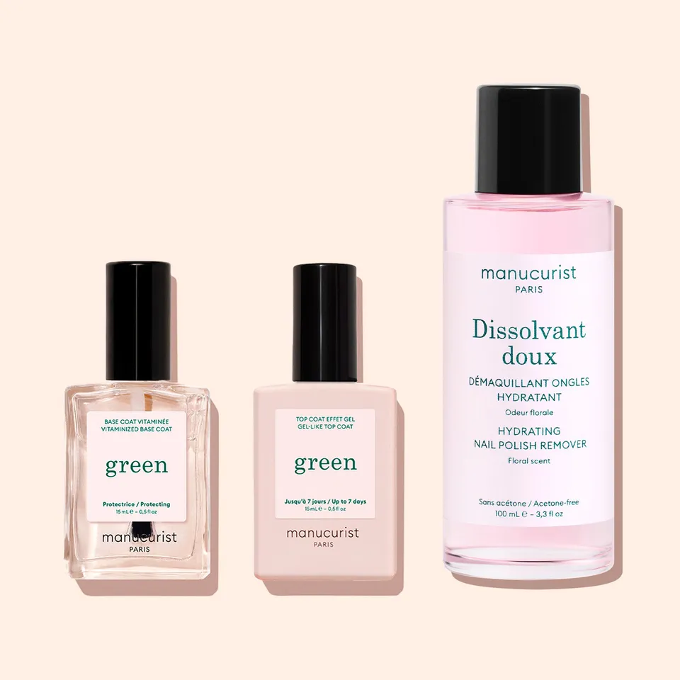 Manucurist Green Trio Base Top Dissolvant vernis 7 jours