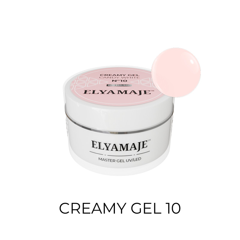 Elyamaje Creamy Gel n°10 Candy White gel blanc