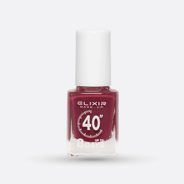 Élixir 40" #371 vernis à ongles prune clair séchage 40 secondes
