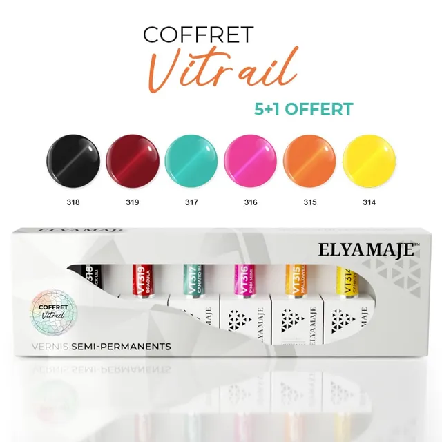 Elyamaje Coffret Vitrail vernis semi-permanent édition limitée