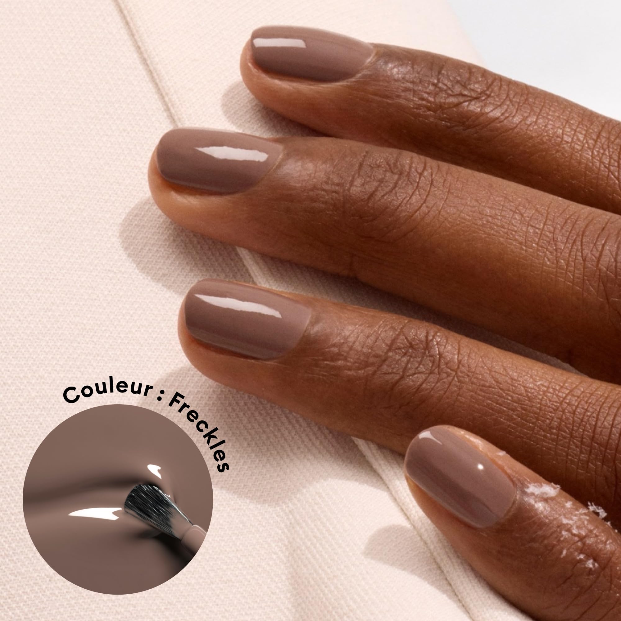 Manucurist Green Flash Freckles vernis semi-permanent 15 ml marron