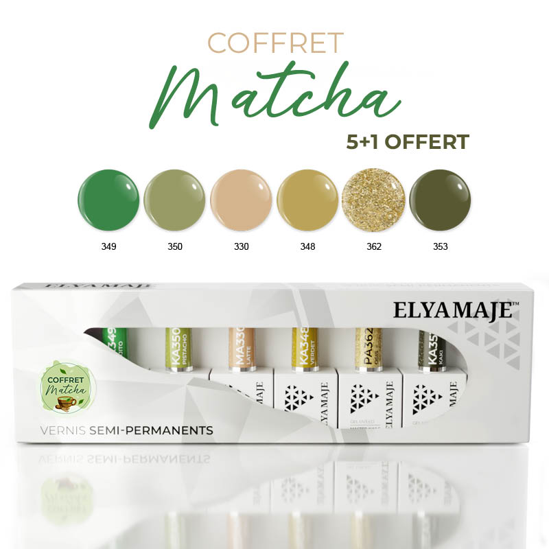 Elyamaje Coffret Matcha Vernis Semi-Permanent Édition Limitée