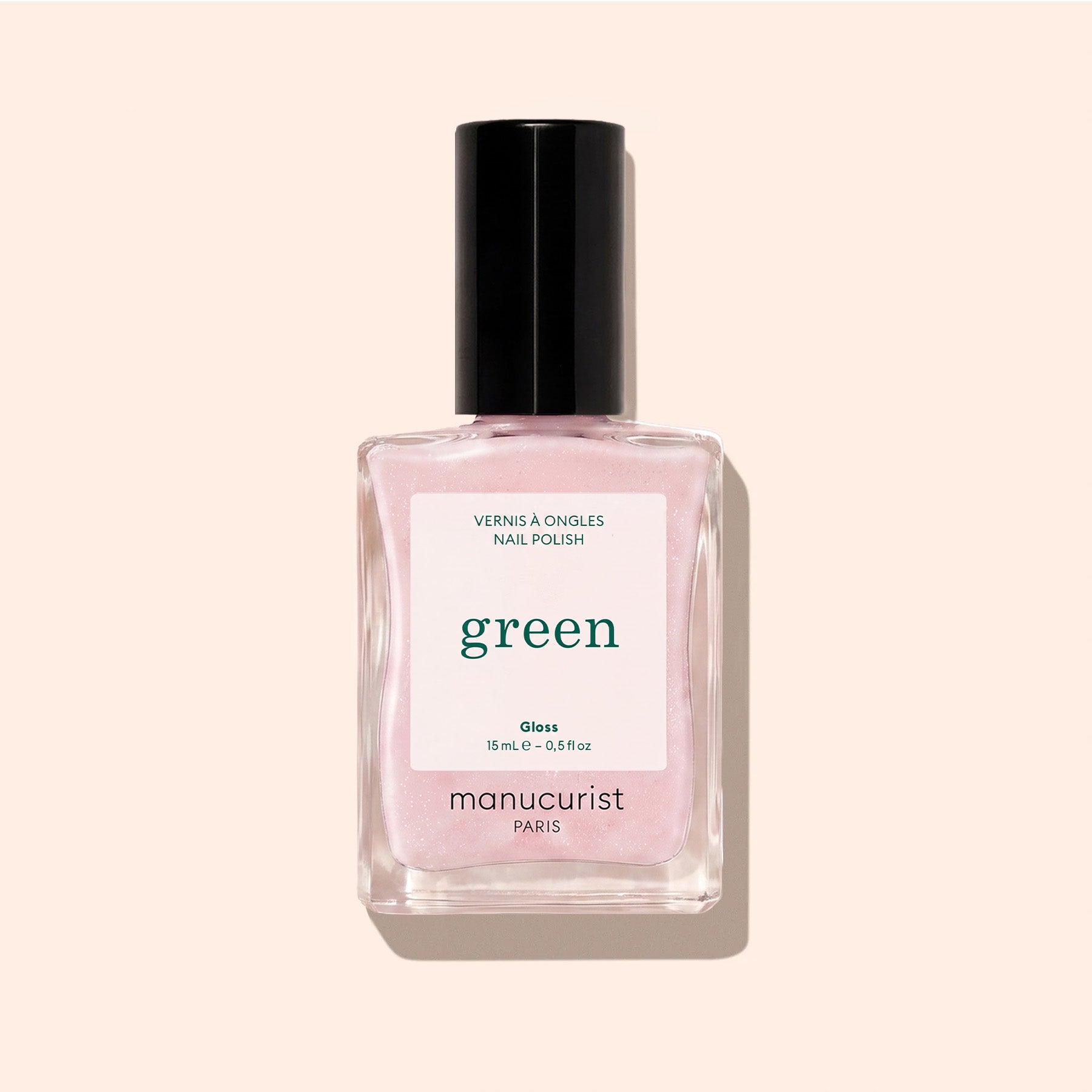 Manucurist Green Gloss vernis à ongles blanc irisé