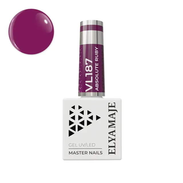 Elyamaje N°187 Absolute Ruby vernis semi-permanent rouge