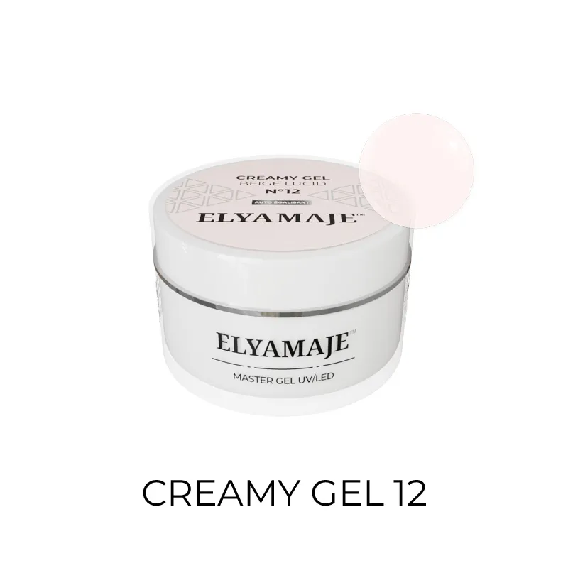 Elyamaje Creamy Gel Beige Lucid n°12 gel construction gainage