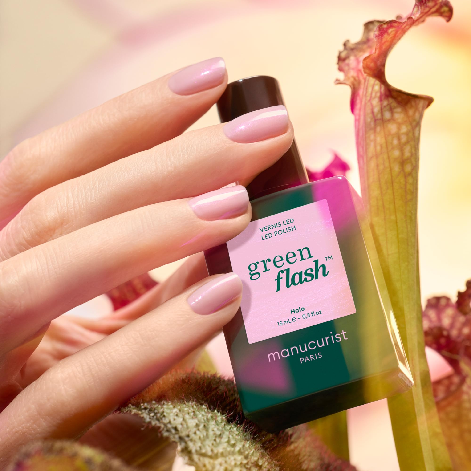 Manucurist Green Flash Halo vernis semi-permanent 15 ml mauve
