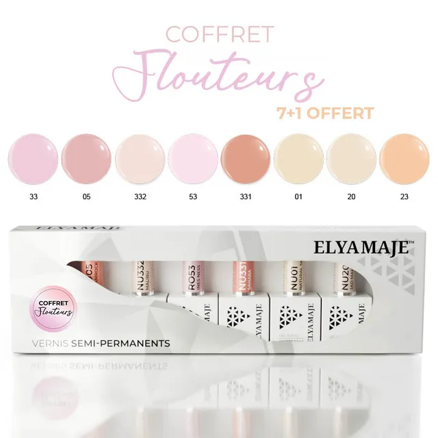 Elyamaje Coffret Flouteurs vernis semi-permanents édition limitée