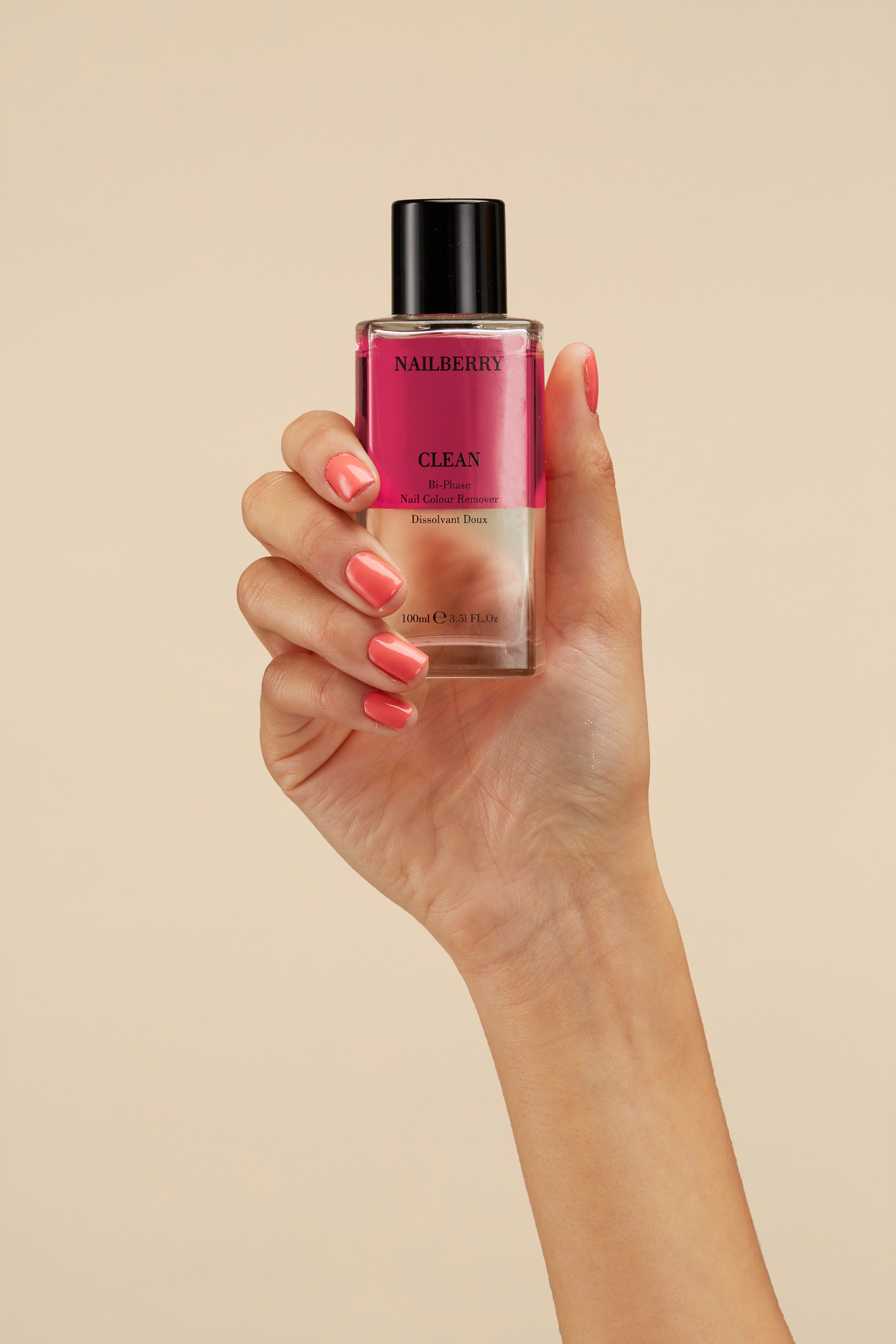 Nailberry Clean dissolvant 100ml bi-phasé sans acétone