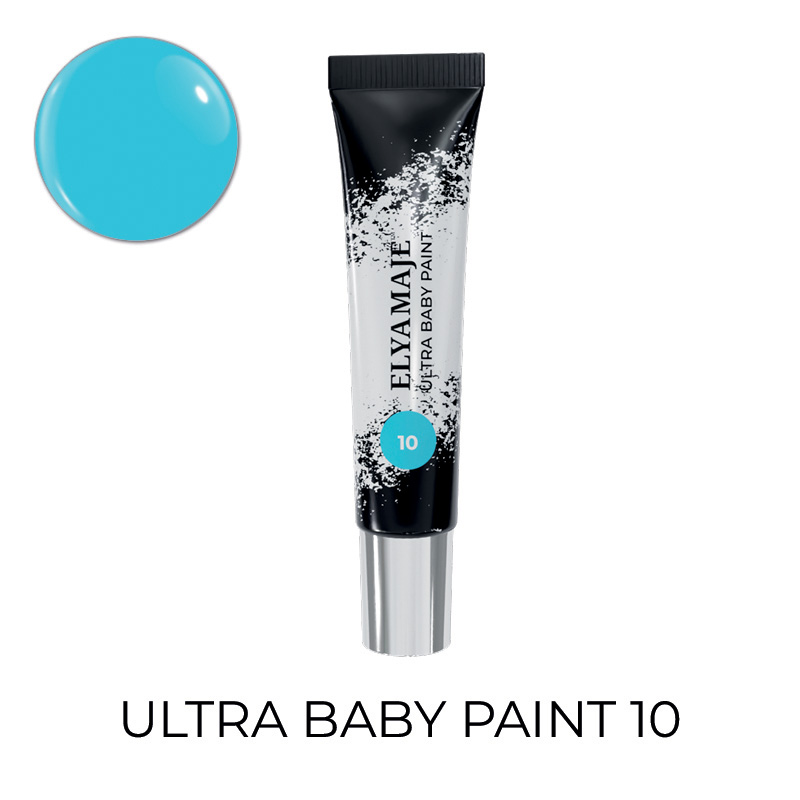 Elyamaje Ultra Baby Paint 10 gel nail art bleu turquoise