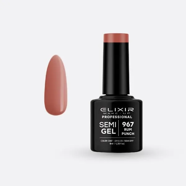 Élixir Semi Gel #967 vernis semi-permanent rum punch 8 ml 1 mois