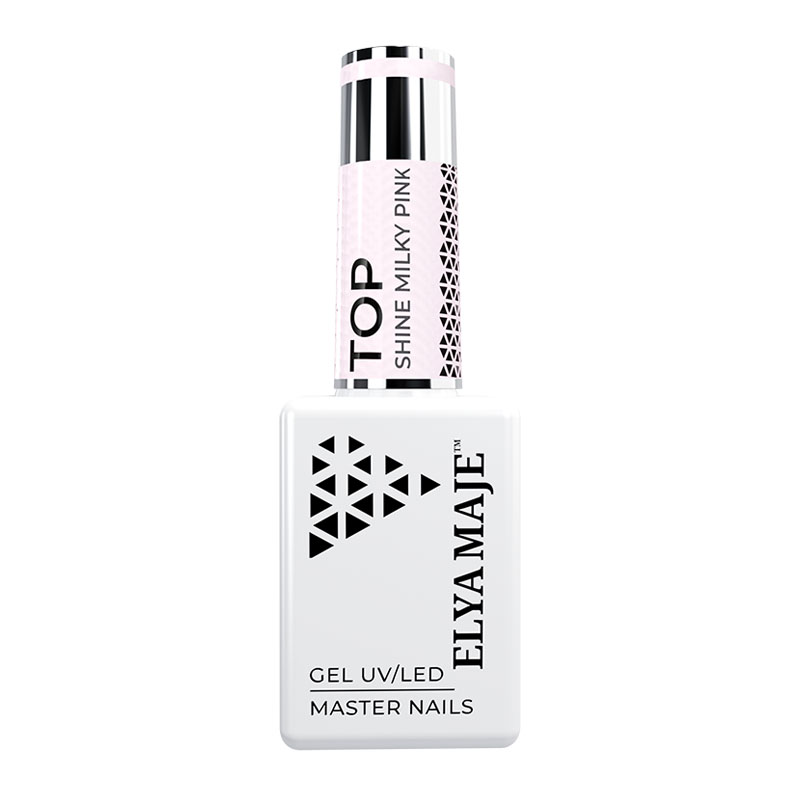Elyamaje Top Shine Milky Pink top finition flouteur