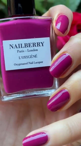 Nailberry L'oxygéné Raspberry vernis 14 ml rouge framboise