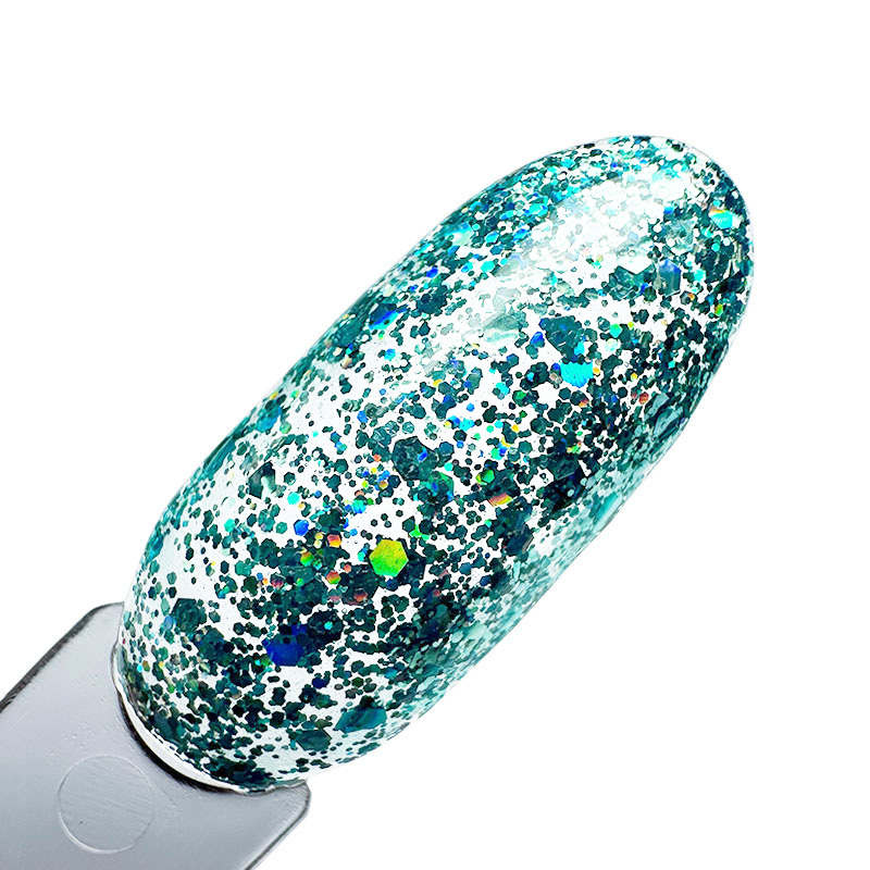 Elyamaje N°184 Blue Silver vernis semi-permanent pailleté