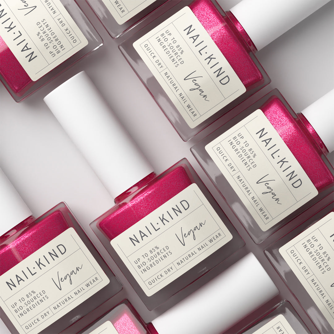 NAIL KIND The Colour Squad Sunset Illusion vernis rose pailleté