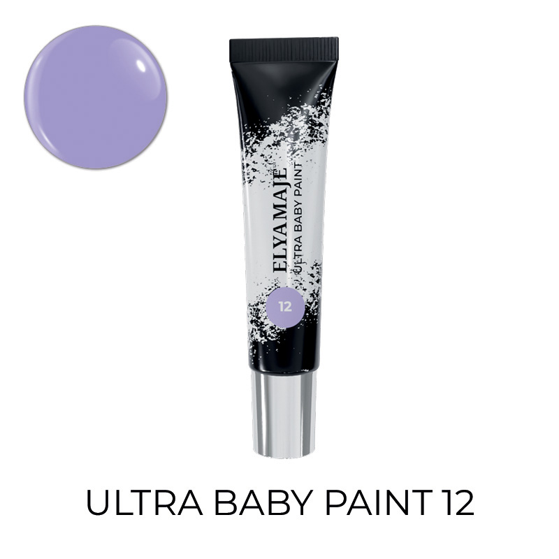 Elyamaje Ultra Baby Paint 12 gel nail art lila babyboomer
