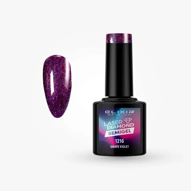 Élixir Laser Diamond 1216 vernis semi-permanent 8ml violet