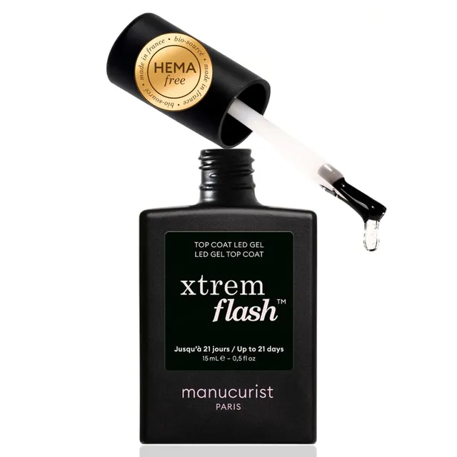 Manucurist Xtrem Flash top coat gel semi-permanent brillant