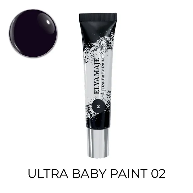 Elyamaje Ultra Baby Paint 02 gel nail art noir