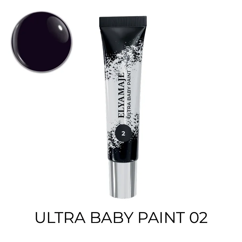 Elyamaje Ultra Baby Paint 02 gel nail art noir