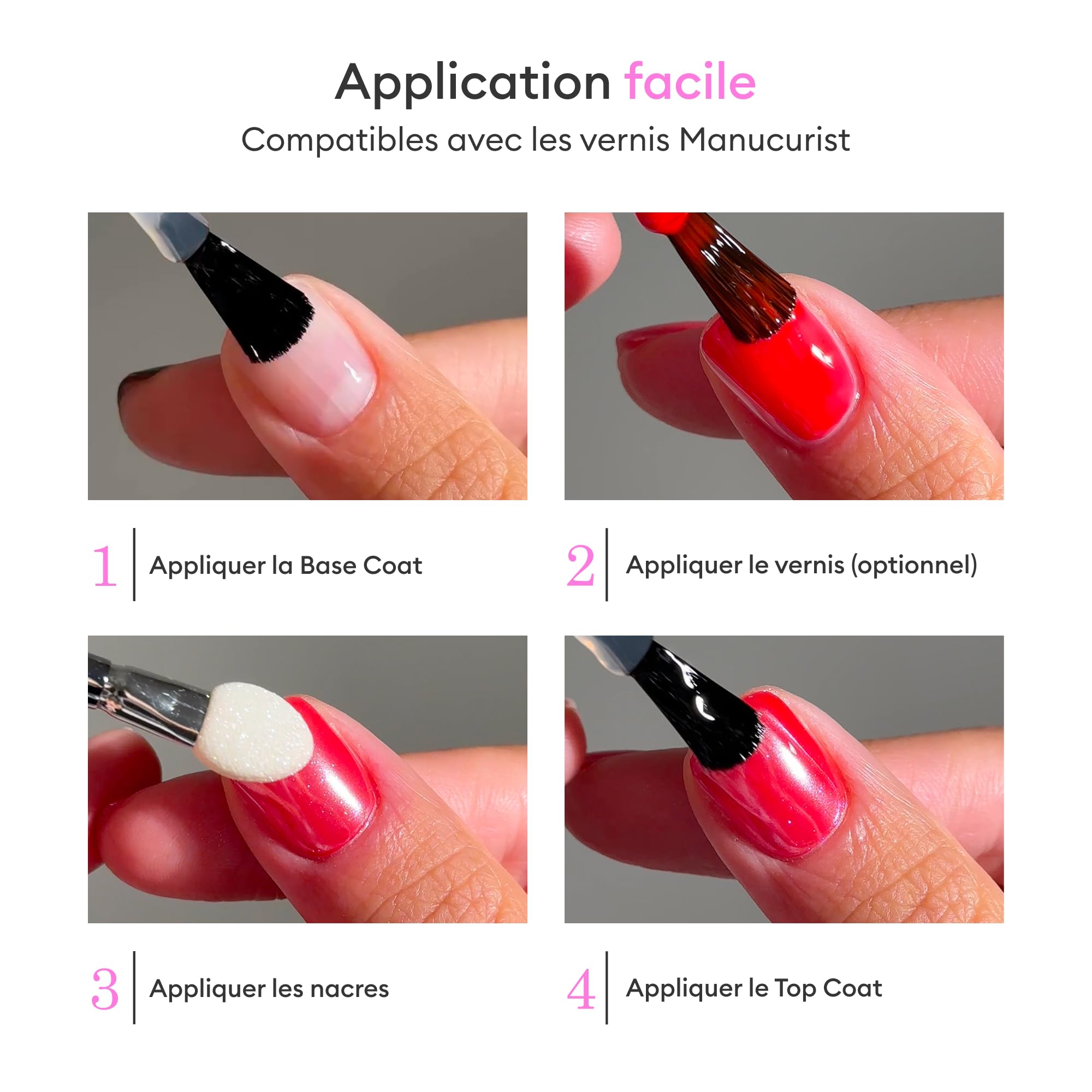 Manucurist Blue Glazed poudre nail art effet nacré