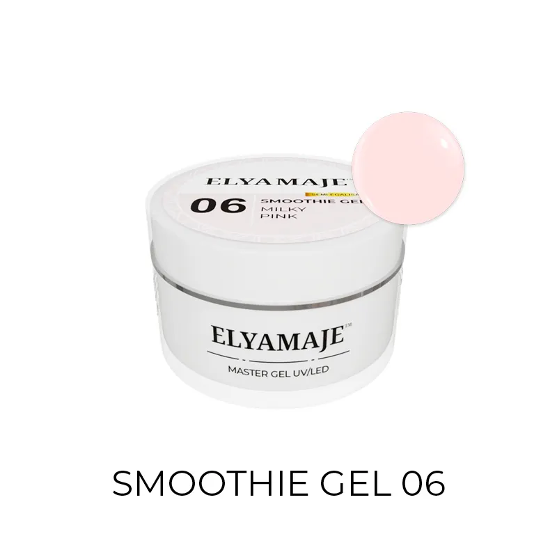 Elyamaje Smoothie Gel n°6 Milky Pink gel UV rose laiteux