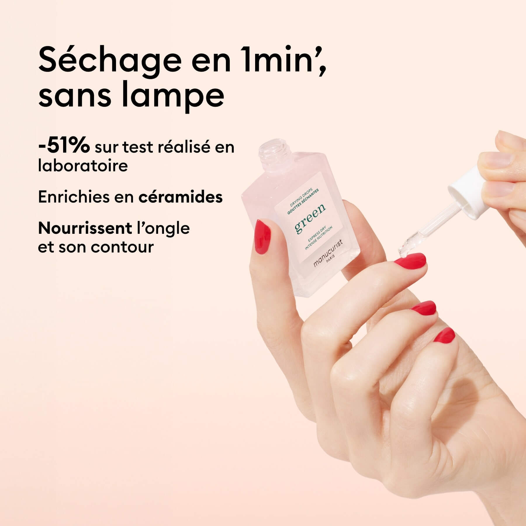 Manucurist Green Gouttes Séchantes séchage rapide céramides