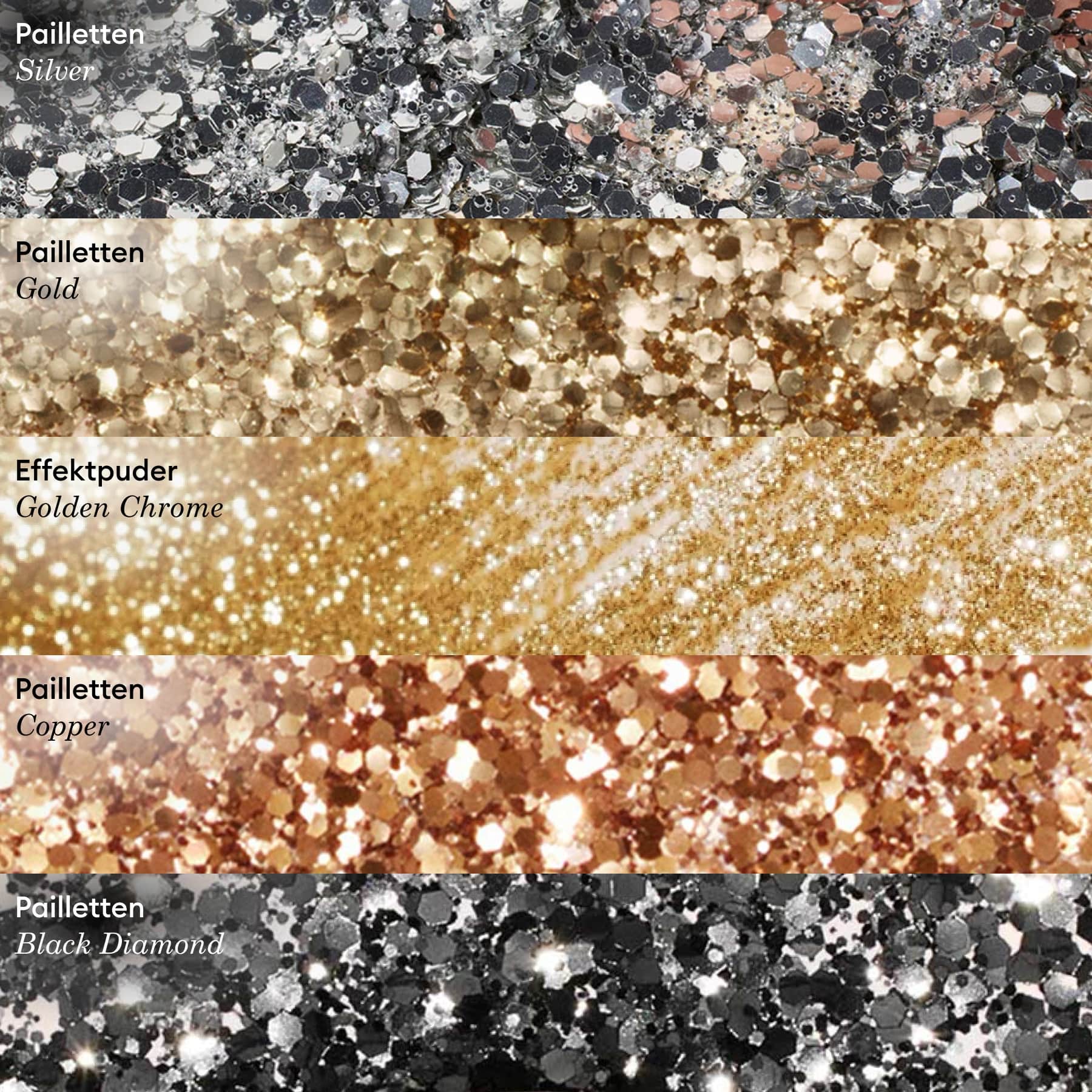 Manucurist Paillettes biodégradables Gold nail art doré