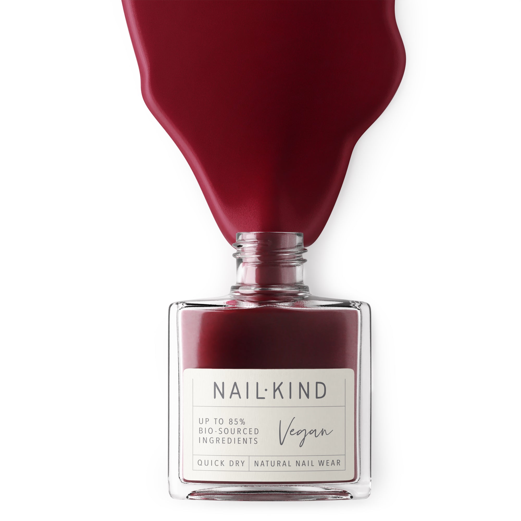 NAIL KIND The Colour Squad Wine O'Clock vernis rouge bordeaux