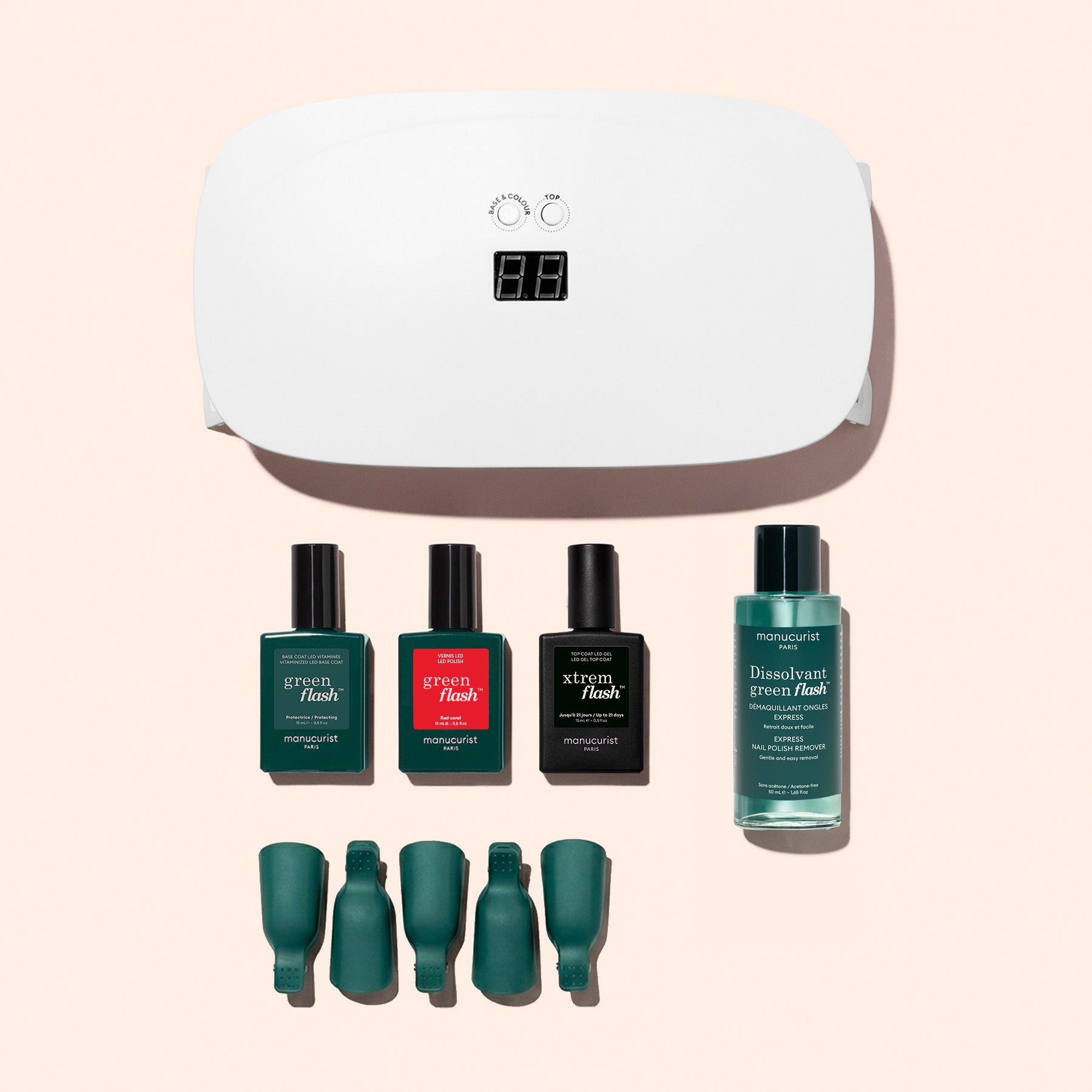 Manucurist Green Flash Kit Découverte vernis semi-permanent 21 jours