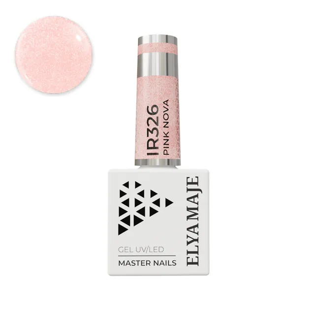Elyamaje N°326 Pink Nova vernis semi-permanent irisé