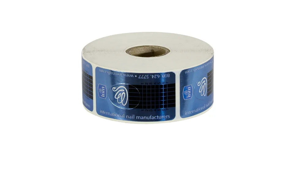 INM Blue Custom Forms chablons ongles adhésifs