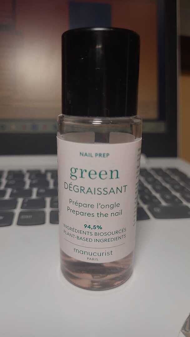 Manucurist Green Dégraissant dissolvant 30ml tenue prolongée